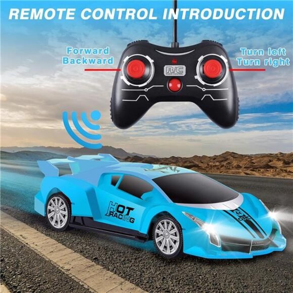 Remote Control Car, 2.4Ghz 1/18 Scale Model Racing Car Toys, RC Car for Kids - Picture 6 of 7